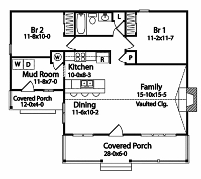 Martell Cabin Getaway floor plan